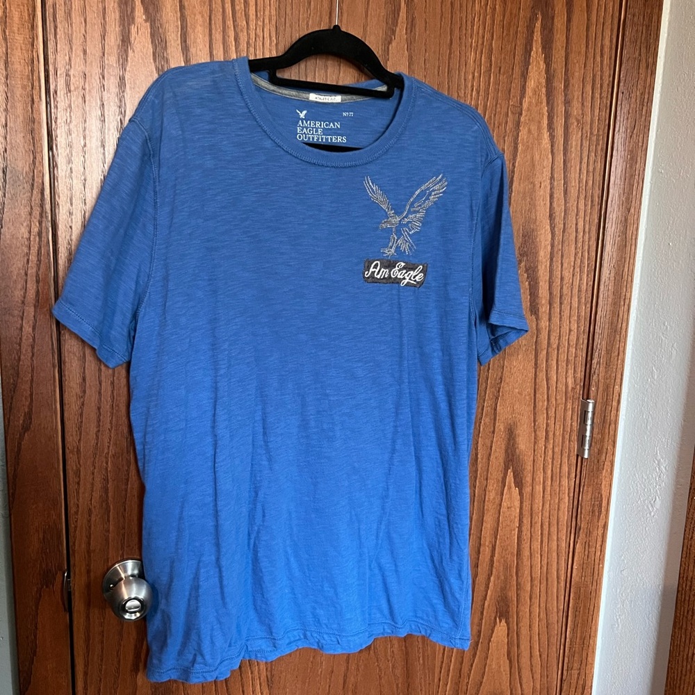 American Eagle Outfitters Blue Graphic Tee
